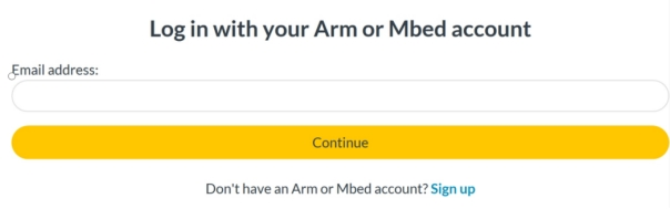 Trang đăng nhập Keil